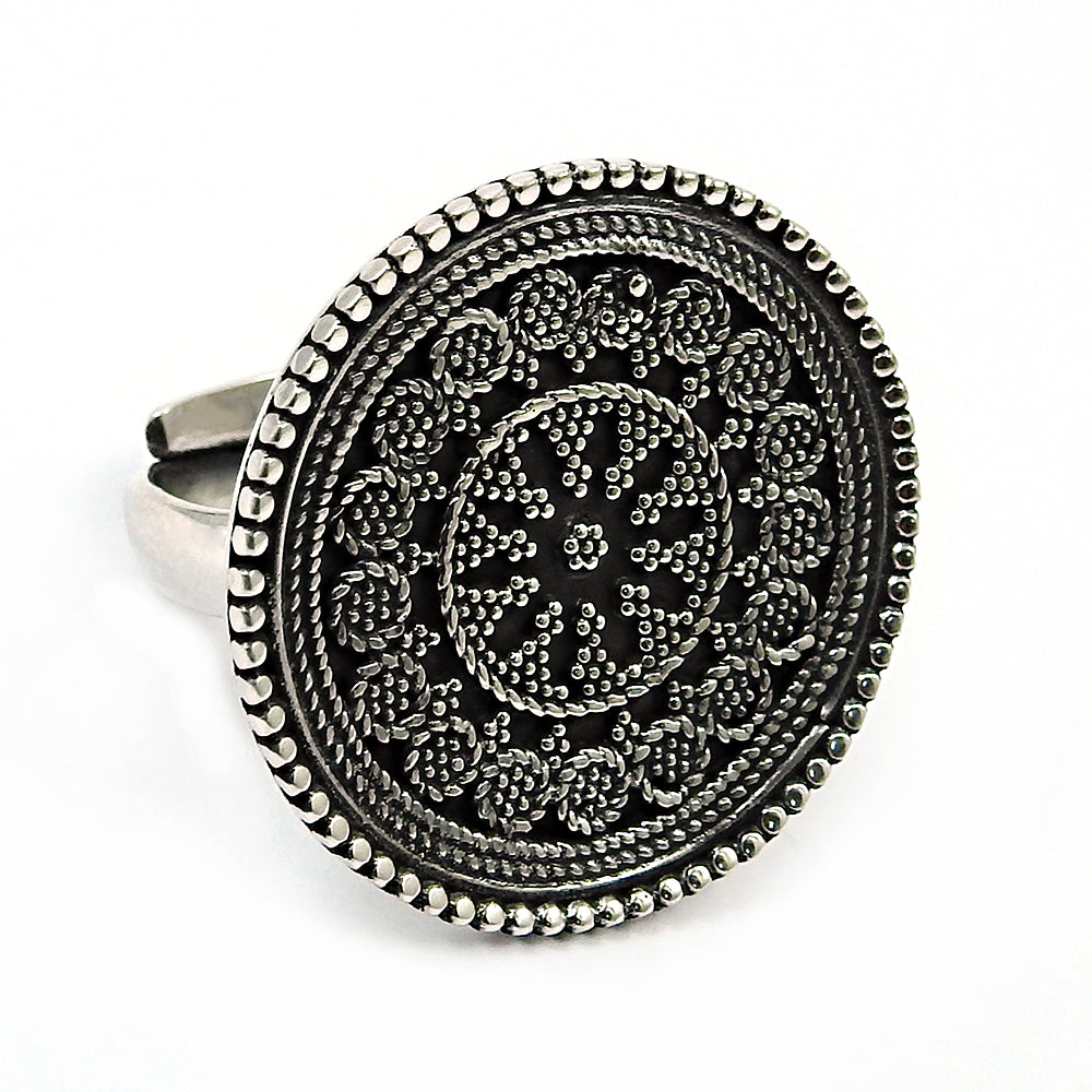 925 Solid Sterling Silver Statement Ring