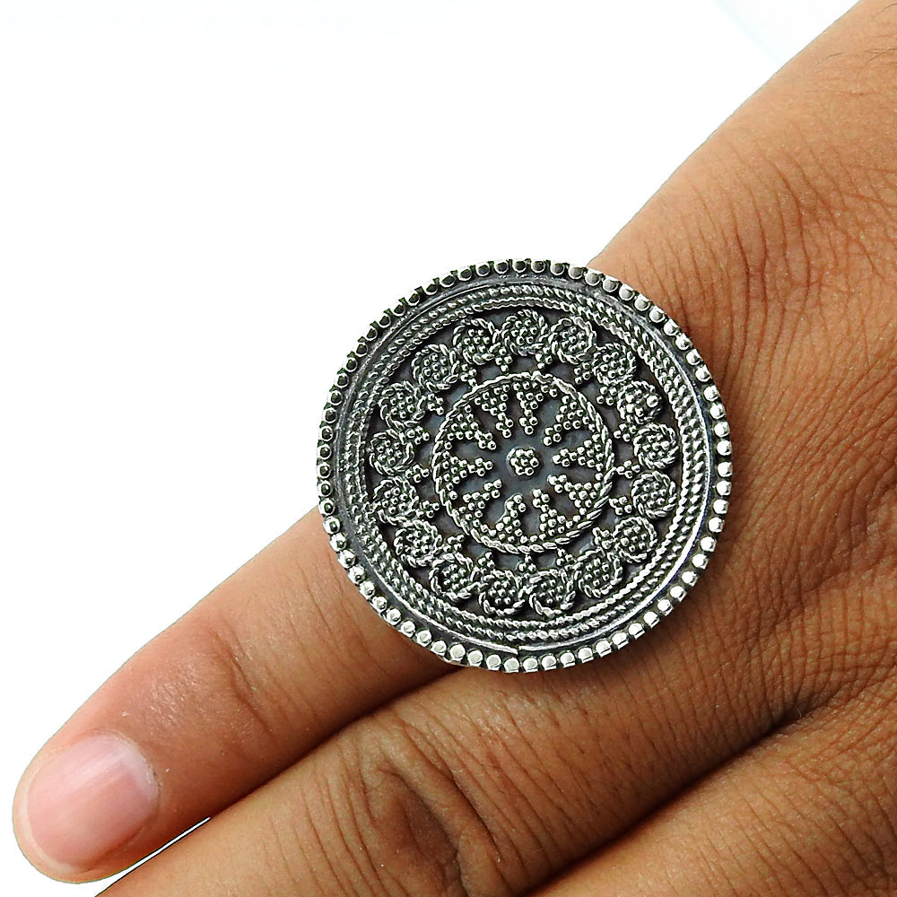 925 Solid Sterling Silver Statement Ring
