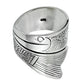 Gift For Her HANDMADE Jewelry 925 Silver Antique Artisan Ring U33