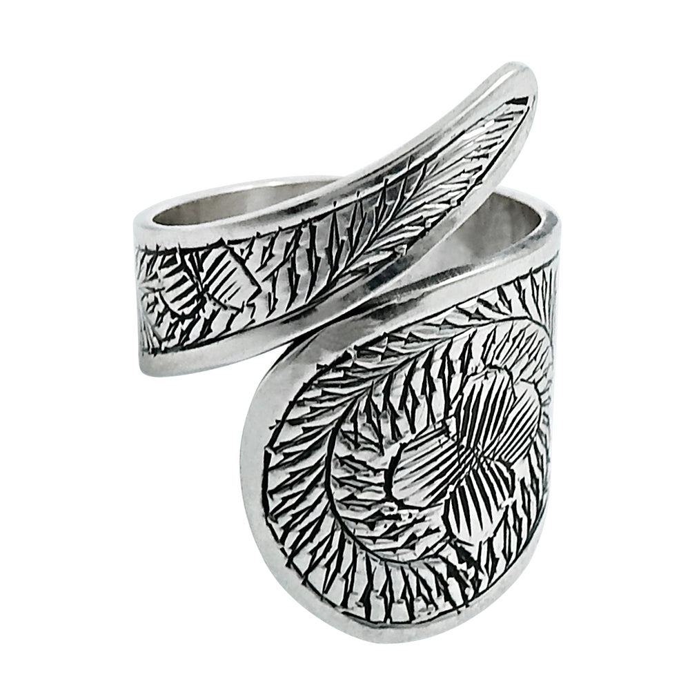 925 Solid Sterling Silver Band Ring Indian Artisan Jewelry B1