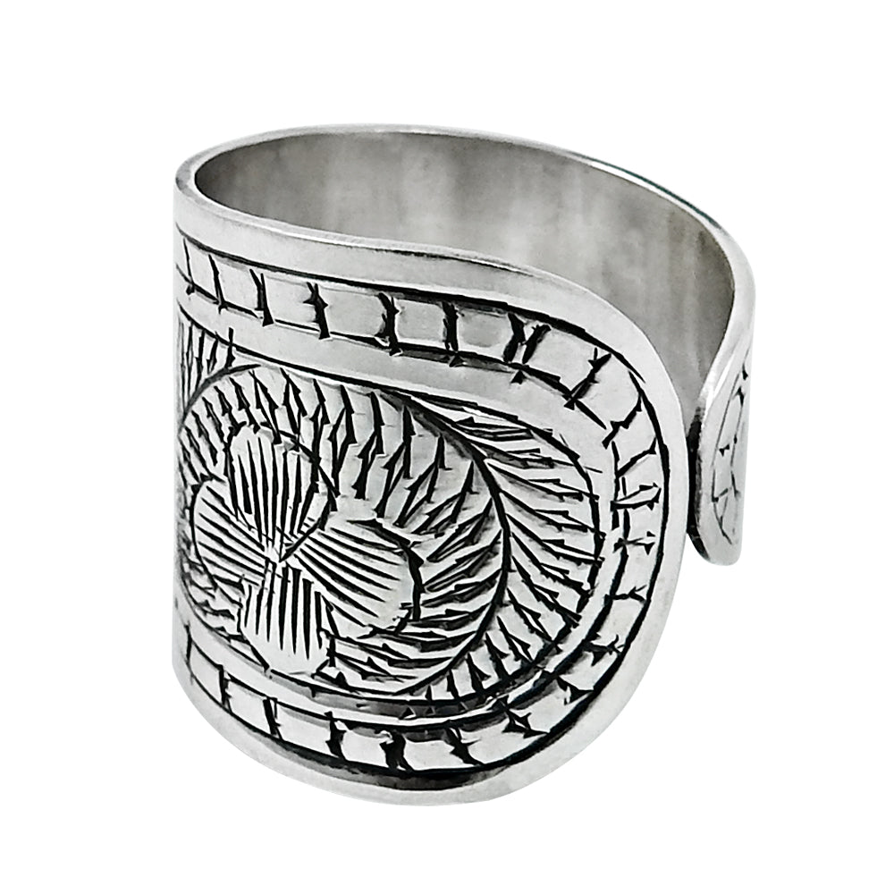 925 Sterling Silver Handcrafted Jewelry Cocktail Ring B2