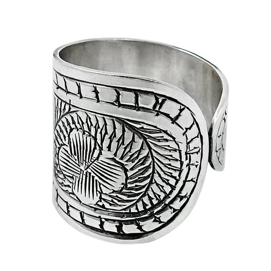 925 Sterling Silver Handcrafted Jewelry Cocktail Ring B2