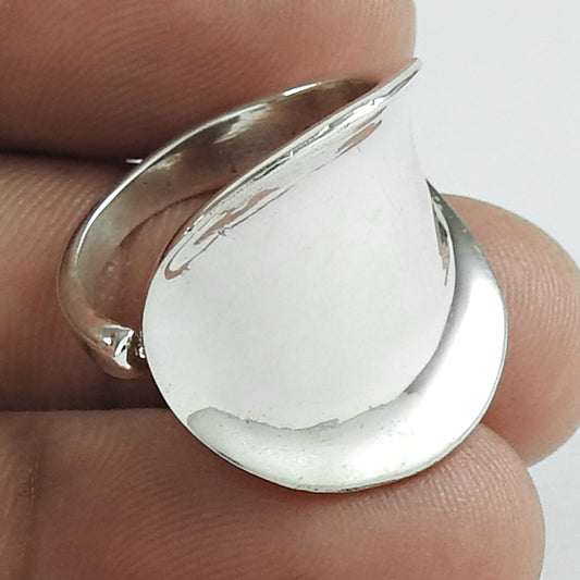 Vintage 925 Silver Handmade Ring Antique Style Artisan Gift