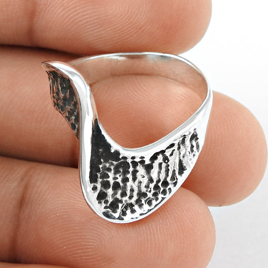 Vintage 925 Silver Handmade Ring Statement Jewelry Boho Style