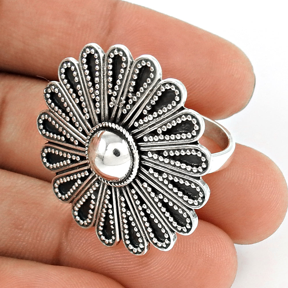 Vintage 925 Silver Handmade Ring Minimalist Unisex Jewelry Gift