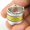 Handmade Vintage 925 Silver Spinner Ring Unique Jewelry Gift for Men