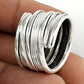Vintage 925 Silver Handmade Adjustable Ring Artisan Jewelry