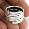 Vintage 925 Silver Handmade Adjustable Ring Artisan Jewelry