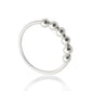 925 Sterling Silver Spinning Balls Handmade Ring