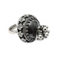 Antique Look Ring Oxidized 925 Solid Sterling Silver Adjustable Jewelry V77