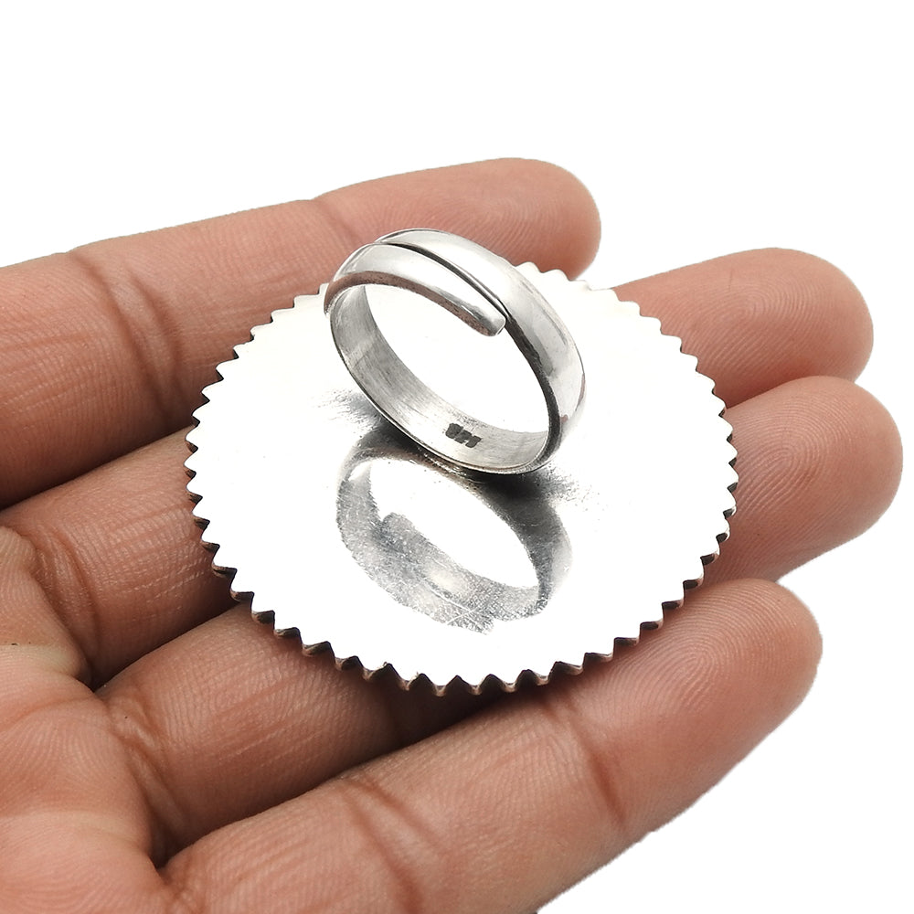 Statement Ring Solid 925 Sterling Silver Indian Artisan Jewelry