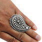 925 Solid Sterling Silver Antique Look Statement Ring H9