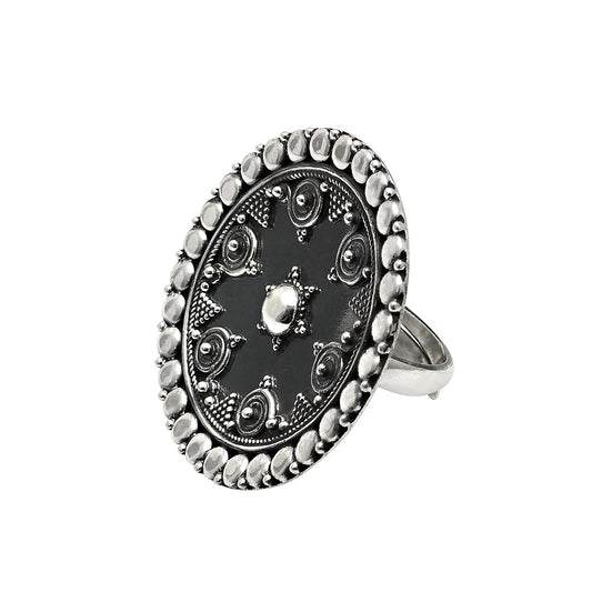 925 Sterling Silver Handcrafted Statement Ring Women Jewelry