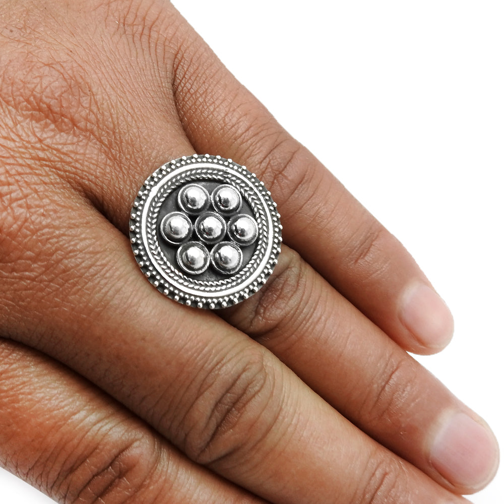 Women Gift 925 Solid Sterling Silver Statement Ring HANDMADE Jewelry