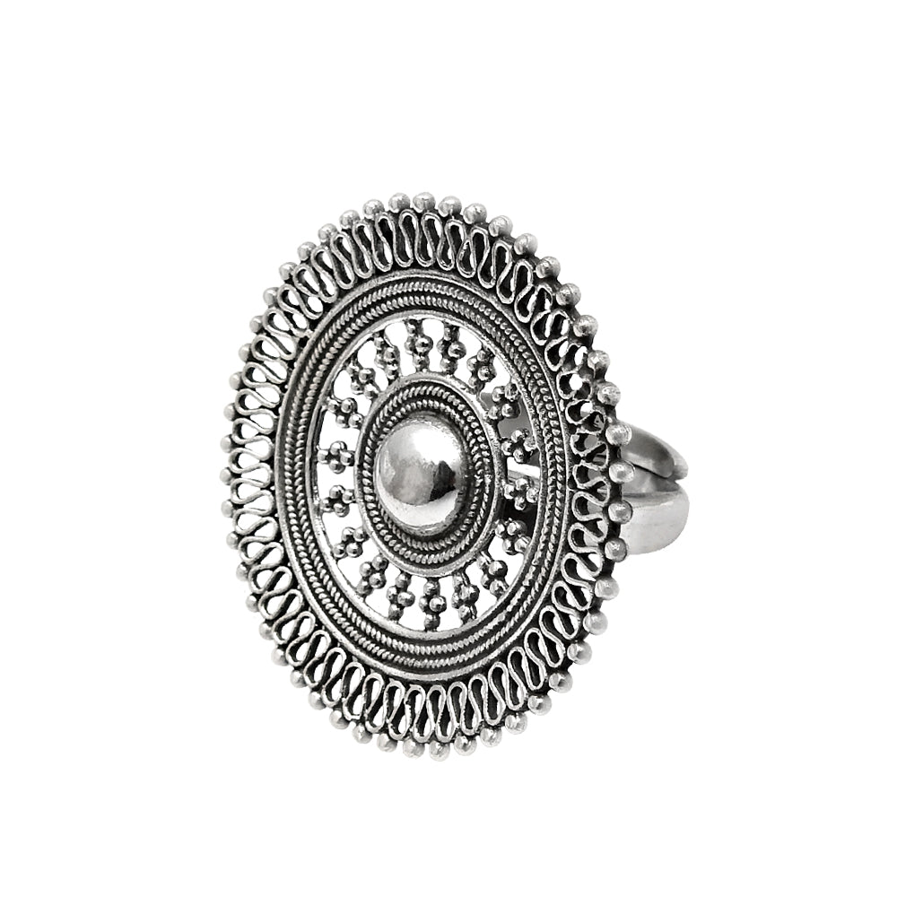 Women Gift 925 Sterling Silver Handcrafted Cocktail Ring