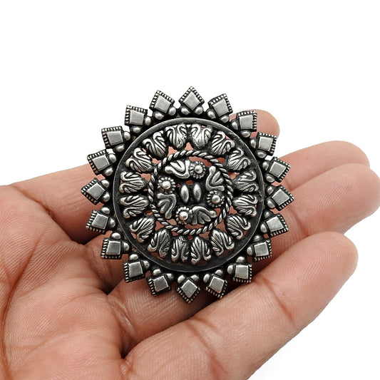925 Solid Sterling Silver Cocktail Ring Indian Artisan Jewelry