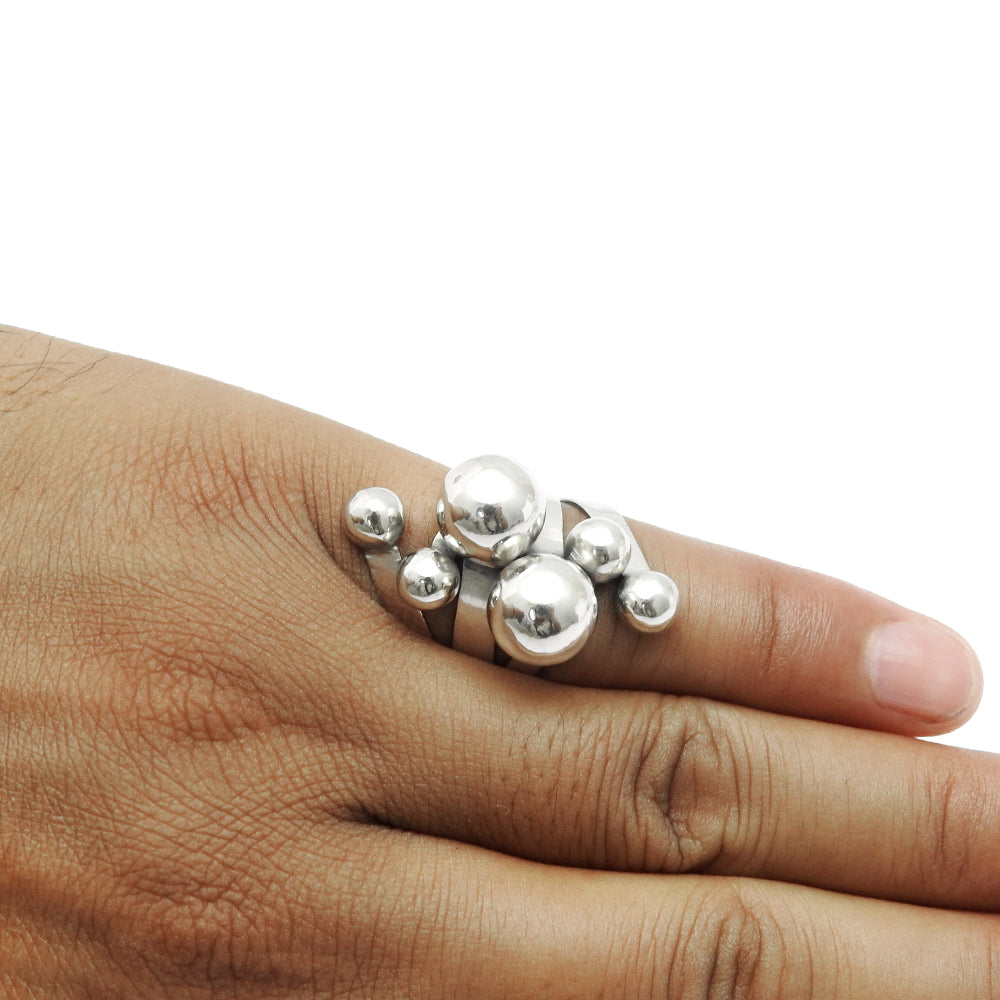 925 Solid Sterling Silver Band Ring Handmade Indian Jewelry