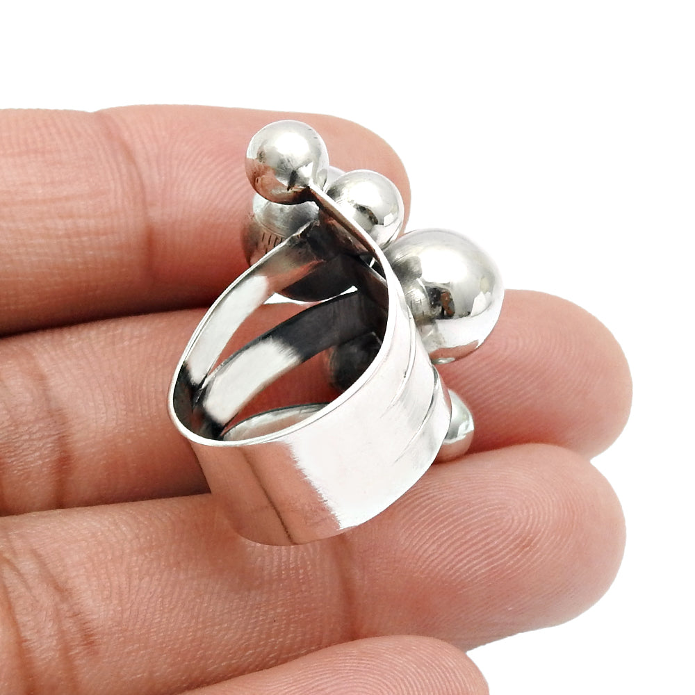 925 Solid Sterling Silver Band Ring Handmade Indian Jewelry