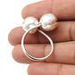 Solid 925 Sterling Silver Balls Ring Handmade Jewelry