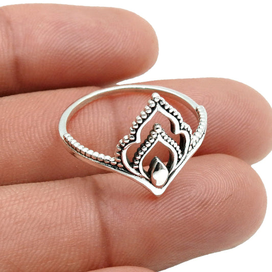 Wedding Ring Solid 925 Sterling Silver Crown Ring