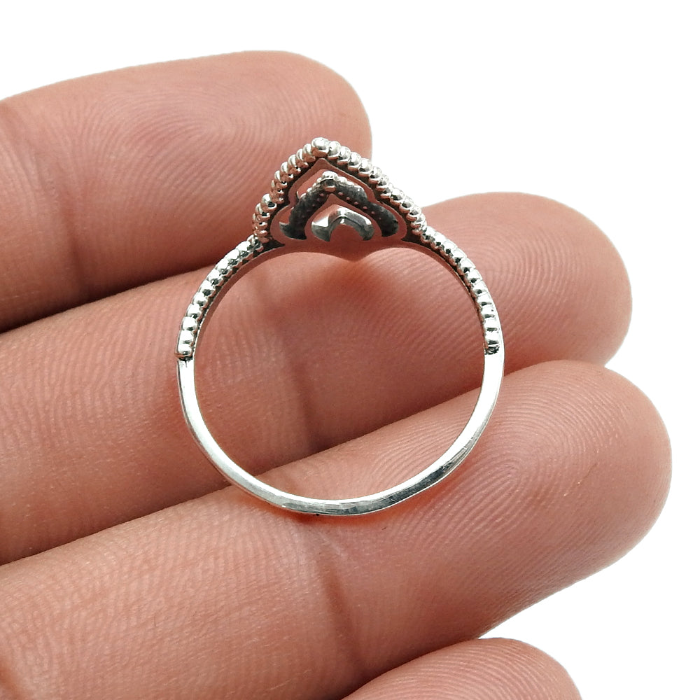 Wedding Ring Solid 925 Sterling Silver Crown Ring