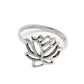 Solid 925 Sterling Silver Flower Ring
