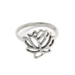 Solid 925 Sterling Silver Flower Ring