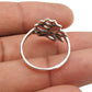 Solid 925 Sterling Silver Flower Ring