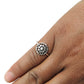 925 Sterling Silver Handcrafted Cocktail Flower Ring