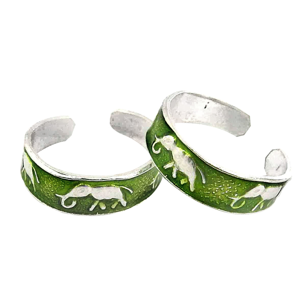 Adjustable Solid 925 Silver Handmade Toe Ring for Women