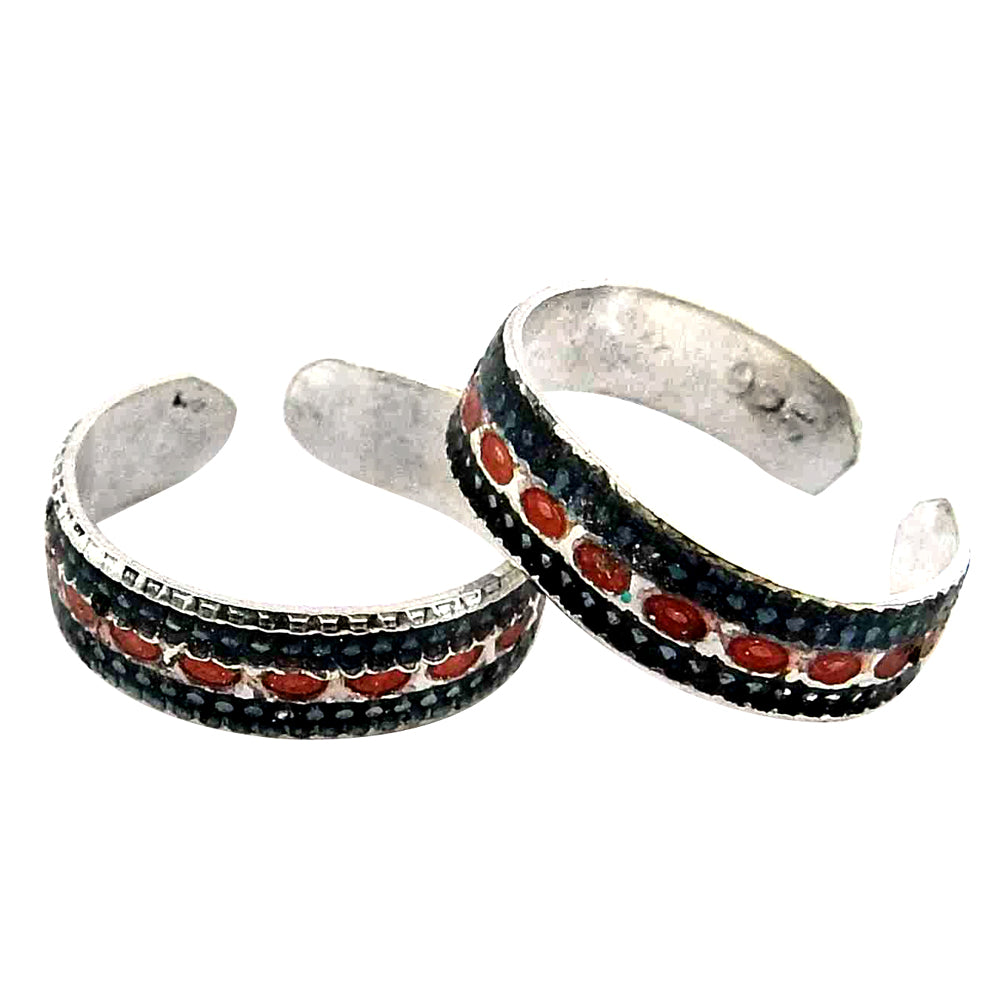 Minimal 925 Silver Handmade Toe Rings Women Daily Wear