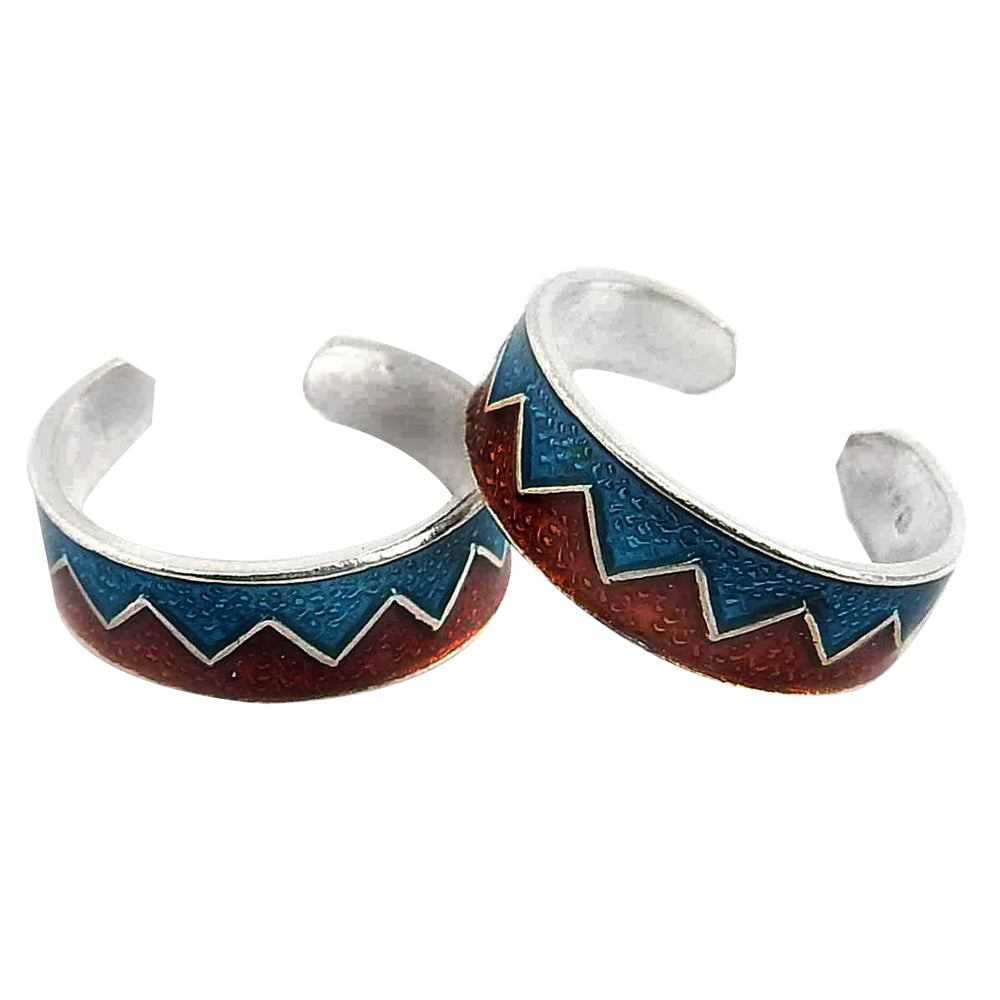 Indian Wedding Traditional Toe Rings Solid 925 Silver