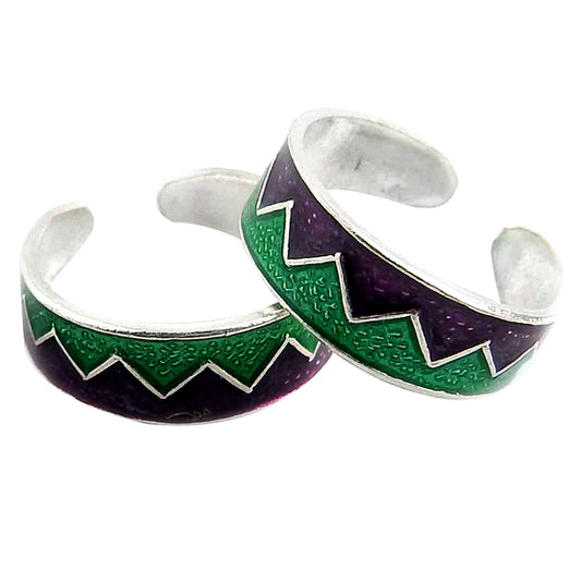 Solid 925 Sterling Silver Ethnic Indian Wedding Toe Rings