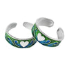 Handmade Indian Traditional Sterling Silver Toe Rings Wedding Jewelry