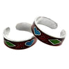 Solid 925 Sterling Silver Indian Cultural Toe Rings