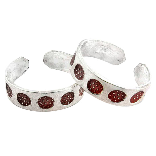 Women’s Indian Traditional Wedding Toe Rings Solid 925 Silver