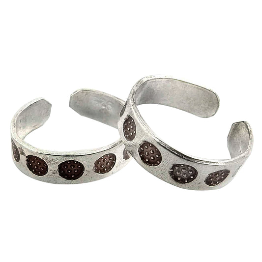 Ethnic Indian Cultural Toe Rings Handmade 925 Silver