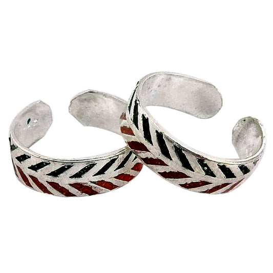 Indian Cultural Silver Toe Rings Solid 925 Sterling Silver