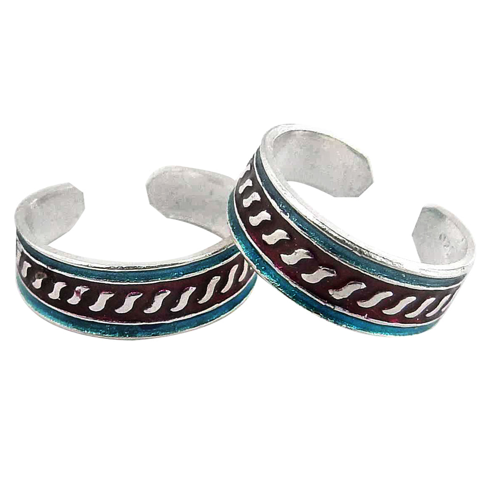 Indian Bridal Traditional Jewelry Sterling Silver Toe Rings Handmade