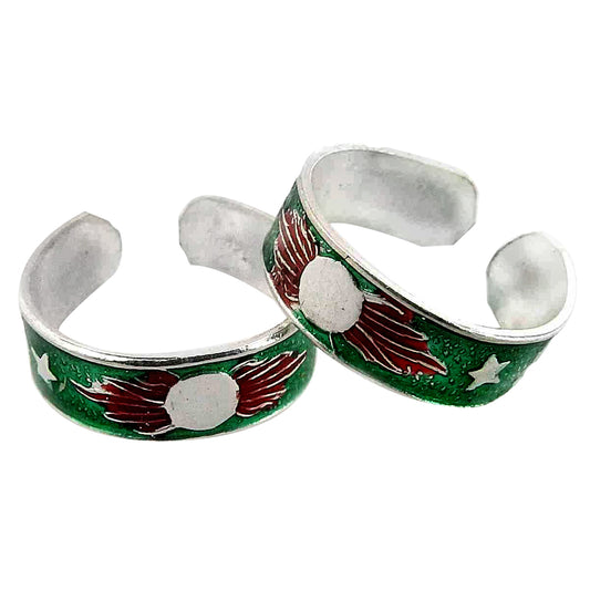 Handmade Indian Wedding Toe Rings Solid 925 Sterling Silver