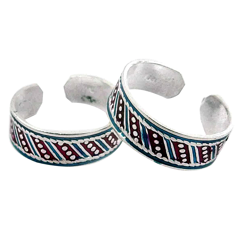 Traditional Indian Cultural Jewelry Sterling Silver Toe Rings