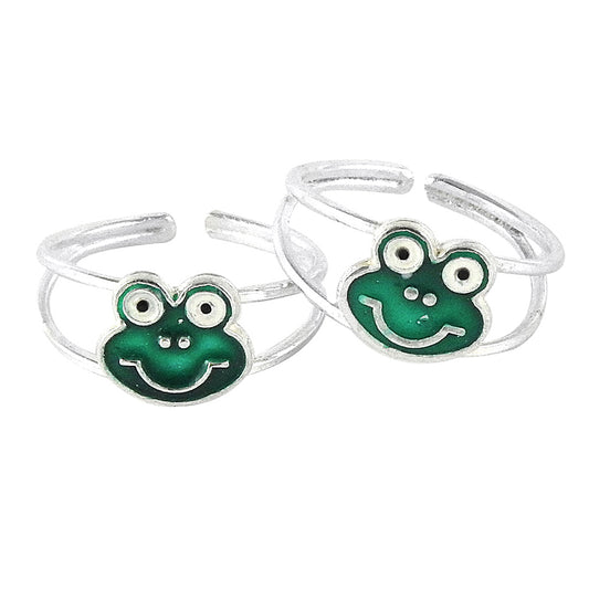 Solid 925 Sterling Silver Indian Cultural Wedding Toe Rings