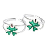 Handmade 925 Sterling Silver Toe Rings for Modern Women