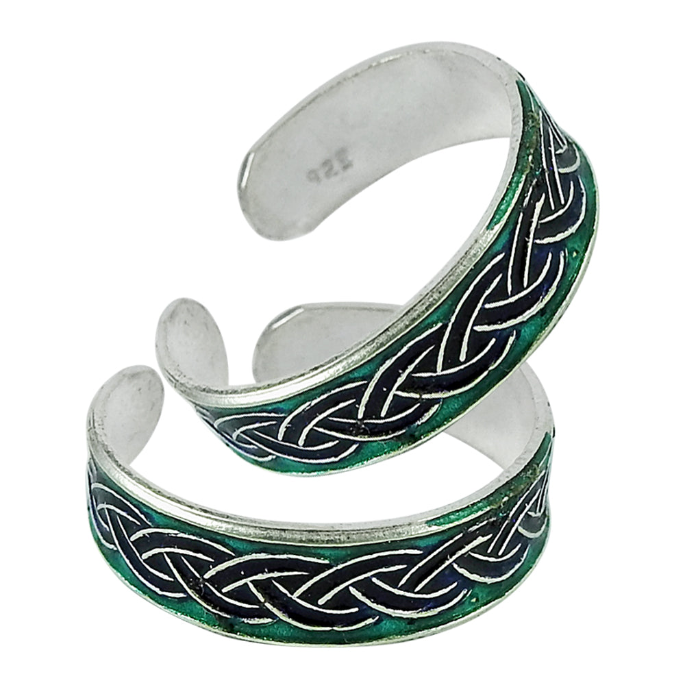 Indian Cultural Toe Rings Solid 925 Sterling Silver Handmade