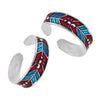 Solid 925 Sterling Silver Ethnic Toe Rings