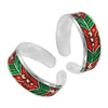 Women’s Ethnic Indian Toe Rings Solid 925 Silver