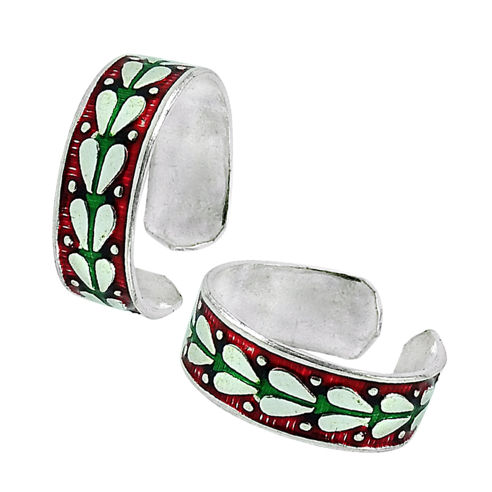 Ethnic Indian Jewelry Toe Rings Pure 925 Sterling Silver