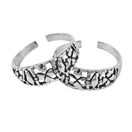 Solid 925 Sterling Silver Indian Traditional Toe Rings