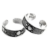 Women’s Ethnic Indian Jewelry Toe Rings Solid 925 Silver