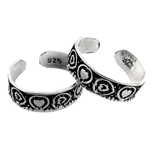 Handmade Traditional Indian Toe Rings 925 Sterling Silver